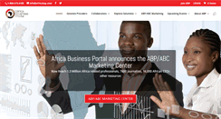 Desktop Screenshot of africabusinessportal.com