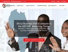 Tablet Screenshot of africabusinessportal.com